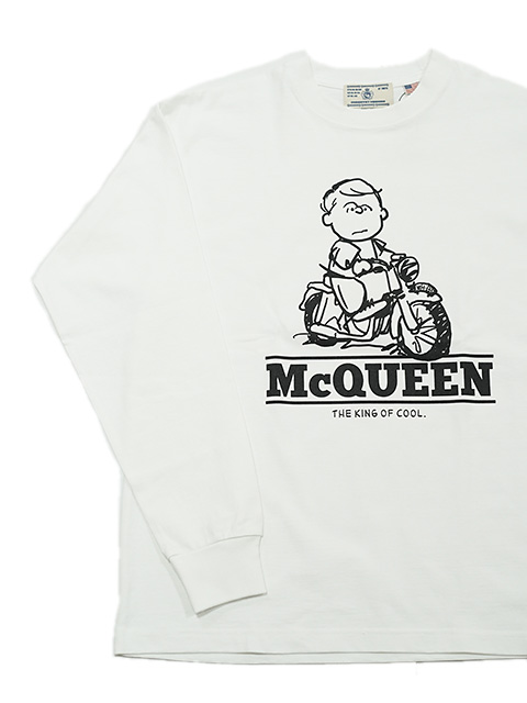 画像1: 【 Homage（オマージュ） 】Homage Long Sleeve T-Shirts [ McQUEEN ] [ WHITE ] 【 メール便可 】