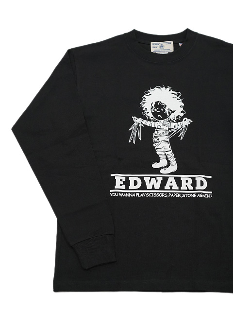 画像1: 【 Homage（オマージュ） 】Homage Long Sleeve T-Shirts [ EDWARD ] [ BLACK ] 【 メール便可 】