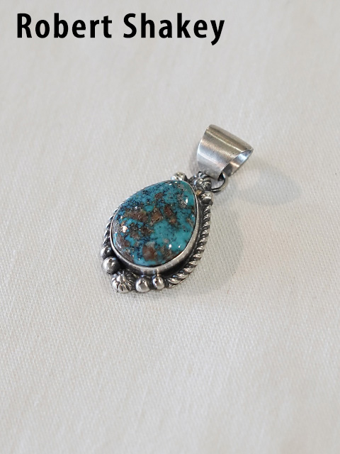 画像2: 【 Robert Shakey（ロバート・シャーキー） 】 ターコイズペンダントトップ [ Navajo Turquoise Pendant Top ] 【 メール便可 】