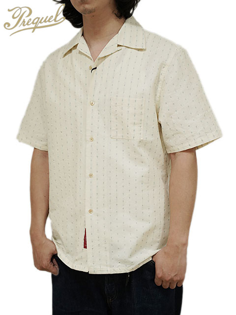 画像1: 【 PREQUEL（プリクエル） 】 クラシックオープンカラーシャツ [ Classic Open Collar Shirt ] [ Blue ]