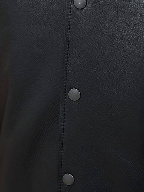 画像9: 【 Y'2 LEATHER（ワイツーレザー） 】 ステアオイルレザーファラオジャケット [ Steer Oil Pharaoh Jacket (牛革) ] [ BLACK ] 