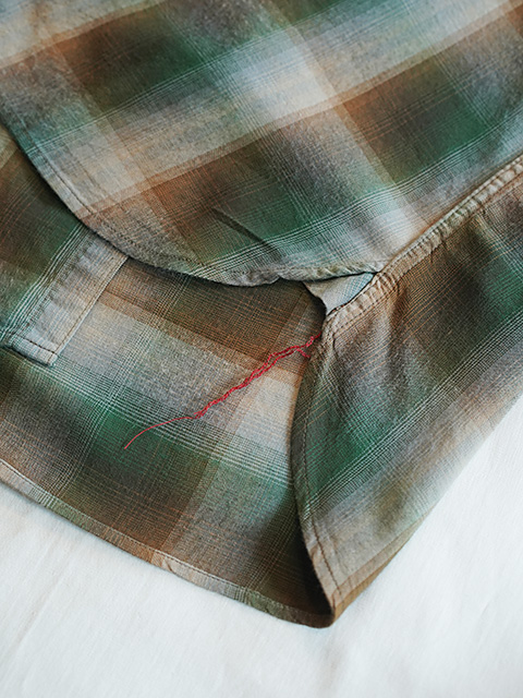 画像7: 【 SUGAR CANE（シュガーケン） 】 レーヨンオンブレーチェックワークシャツ [ RAYON OMBRE CHECK WORK SHIRTS ] [ GREEN ] 【 メール便可 】