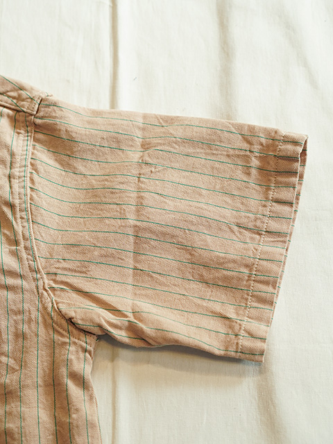 画像6: 【 SUGAR CANE（シュガーケン） 】 半袖コークストライプワークシャツ [ COKE STRIPE WORK SHIRTS ] [ BEIGE ]