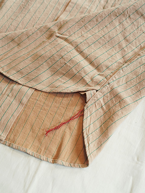 画像7: 【 SUGAR CANE（シュガーケン） 】 半袖コークストライプワークシャツ [ COKE STRIPE WORK SHIRTS ] [ BEIGE ]