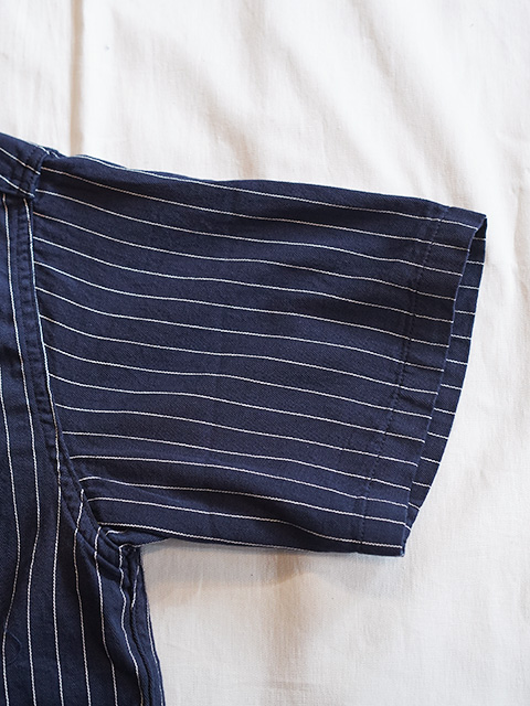 画像6: 【 SUGAR CANE（シュガーケン） 】 半袖コークストライプワークシャツ [ COKE STRIPE WORK SHIRTS ] [ NAVY ]