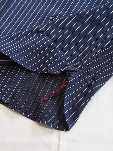 画像7: 【 SUGAR CANE（シュガーケン） 】 半袖コークストライプワークシャツ [ COKE STRIPE WORK SHIRTS ] [ NAVY ]