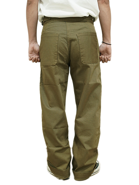画像2: 【 SUGAR CANE×Mister Freedom（シュガーケン×ミスターフリーダム） 】 【 11.5oz. 】Brown Drill Diggers Trousers [ NAVAL CLOTHING TAILOR ]
