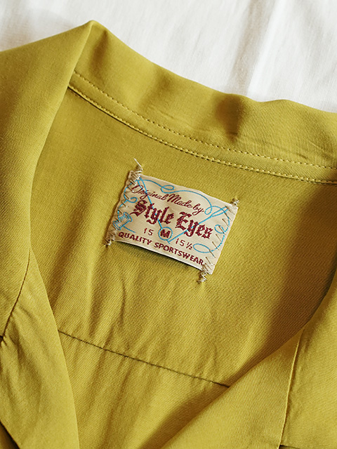 画像8: 【 STYLE EYES（スタイルアイズ） 】　レーヨンボーリングシャツ　[ RAYON BOWLING SHIRT ] [ Marshall ] [ MUSTARD ] 【 メール便可 】