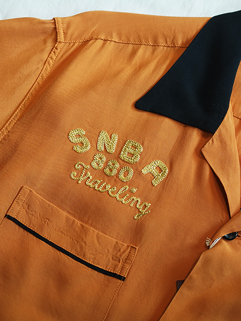 画像5: 【 STYLE EYES（スタイルアイズ） 】　レーヨンボーリングシャツ　[ RAYON BOWLING SHIRT ] [ LEE & SMITH ] [ ORANGE ] 【 メール便可 】