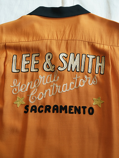 画像7: 【 STYLE EYES（スタイルアイズ） 】　レーヨンボーリングシャツ　[ RAYON BOWLING SHIRT ] [ LEE & SMITH ] [ ORANGE ] 【 メール便可 】