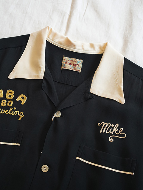 画像3: 【 STYLE EYES（スタイルアイズ） 】　レーヨンボーリングシャツ　[ RAYON BOWLING SHIRT ] [ LEE & SMITH ] [ BLACK ] 【 メール便可 】
