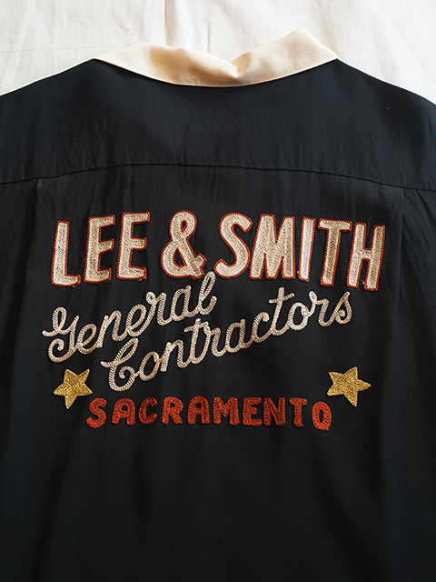 画像7: 【 STYLE EYES（スタイルアイズ） 】　レーヨンボーリングシャツ　[ RAYON BOWLING SHIRT ] [ LEE & SMITH ] [ BLACK ] 【 メール便可 】