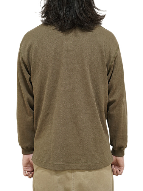 画像10: 【 GYPSY & SONS（ジプシー&サンズ） 】　ウール混ヘンリーネックサーマル　[ WOOL CLASSIC HENRY INNER ] [ BLACK ] 【 メール便可 】