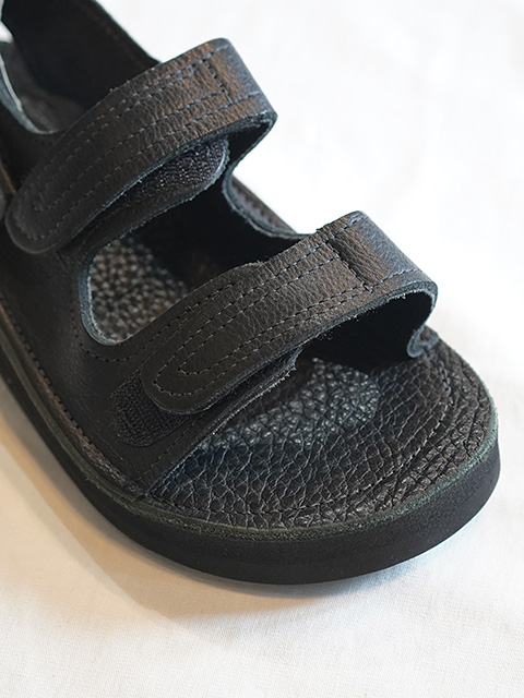 画像3: 【 THE SANDALMAN（ザ・サンダルマン） 】 レザーサンダル [ BULLHIDE ] [ BLACK ]