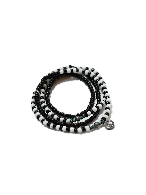 画像3: 【 Sunku（サンク） 】  アンティークビーズネックレス [ Black & White Antique Beads Necklace ] [ 73cm ]