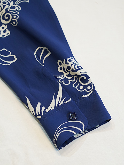 画像5: 【 SUN SURF（サンサーフ） 】 長袖アロハシャツ L/S HAWAIIAN SHIRT [ INCARNATION OF GOD ] [ NAVY ]