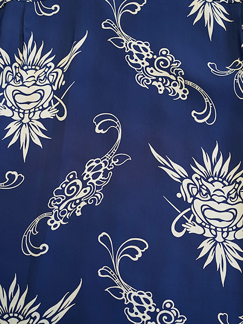 画像6: 【 SUN SURF（サンサーフ） 】 長袖アロハシャツ L/S HAWAIIAN SHIRT [ INCARNATION OF GOD ] [ NAVY ]