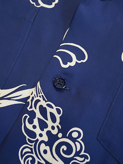 画像7: 【 SUN SURF（サンサーフ） 】 長袖アロハシャツ L/S HAWAIIAN SHIRT [ INCARNATION OF GOD ] [ NAVY ]
