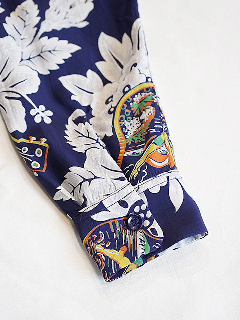 画像5: 【 SUN SURF（サンサーフ） 】 長袖アロハシャツ L/S HAWAIIAN SHIRT [ UKULELE MELODY ] [ NAVY ]