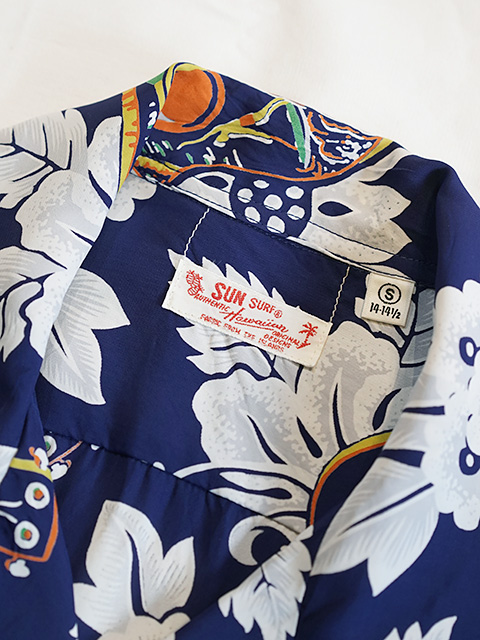 画像8: 【 SUN SURF（サンサーフ） 】 長袖アロハシャツ L/S HAWAIIAN SHIRT [ UKULELE MELODY ] [ NAVY ]