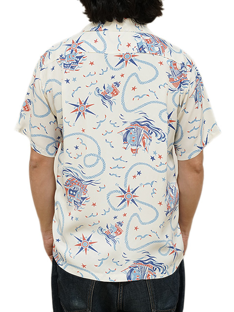 画像2: 【 SUN SURF（サンサーフ） 】　半袖アロハシャツ　S/S HAWAIIAN SHIRT　[ AGE OF DISCOVERY ]　[ OFF WHITE ]