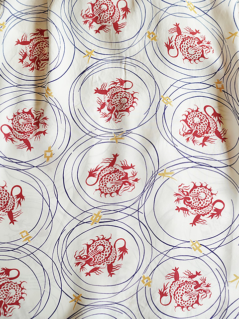 画像6: 【 SUN SURF（サンサーフ） 】　半袖アロハシャツ　S/S HAWAIIAN SHIRT　[ DRAGON GRID ]　[ OFF WHITE ]