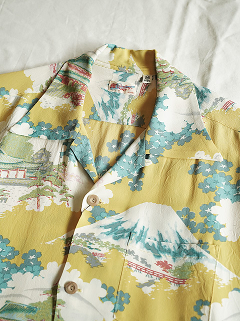 画像3: 【 SUN SURF（サンサーフ） 】　半袖アロハシャツ　S/S HAWAIIAN SHIRT　[ ANCIENT CAPITAL ]　[ YELLOW ]