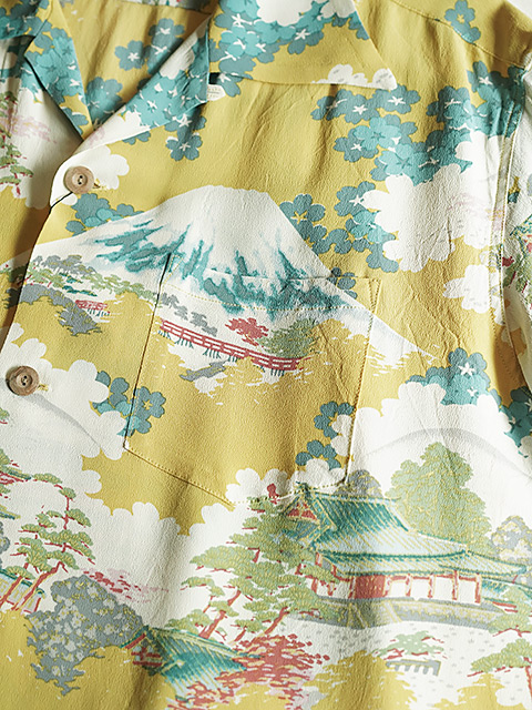 画像4: 【 SUN SURF（サンサーフ） 】　半袖アロハシャツ　S/S HAWAIIAN SHIRT　[ ANCIENT CAPITAL ]　[ YELLOW ]