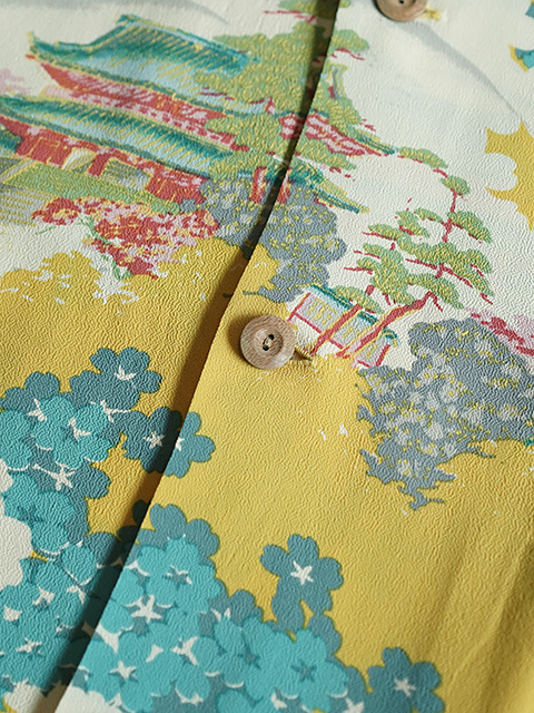 画像7: 【 SUN SURF（サンサーフ） 】　半袖アロハシャツ　S/S HAWAIIAN SHIRT　[ ANCIENT CAPITAL ]　[ YELLOW ]
