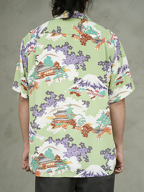 画像2: 【 SUN SURF（サンサーフ） 】　半袖アロハシャツ　S/S HAWAIIAN SHIRT　[ ANCIENT CAPITAL ]　[ GREEN ]