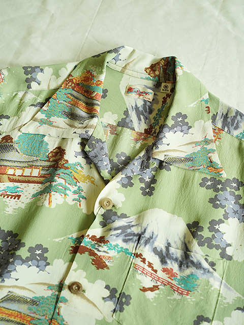画像3: 【 SUN SURF（サンサーフ） 】　半袖アロハシャツ　S/S HAWAIIAN SHIRT　[ ANCIENT CAPITAL ]　[ GREEN ]