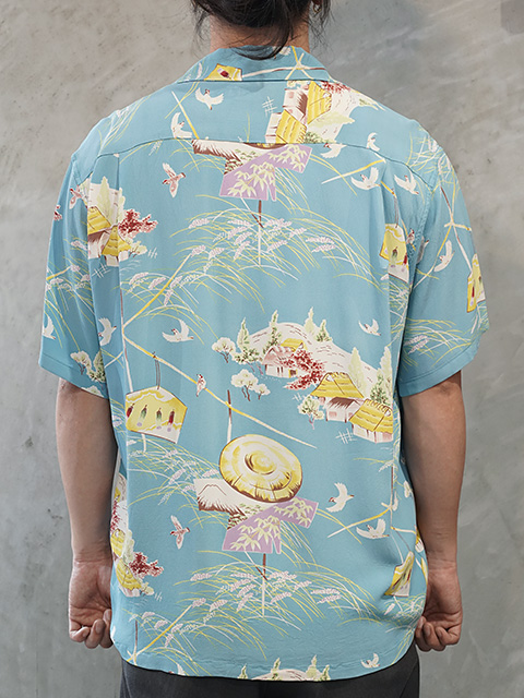 画像2: 【 SUN SURF（サンサーフ） 】　半袖アロハシャツ　S/S HAWAIIAN SHIRT　[ SCARECROW ]　[ BLUE ]