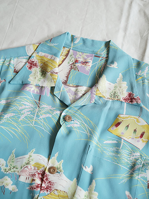 画像3: 【 SUN SURF（サンサーフ） 】　半袖アロハシャツ　S/S HAWAIIAN SHIRT　[ SCARECROW ]　[ BLUE ]