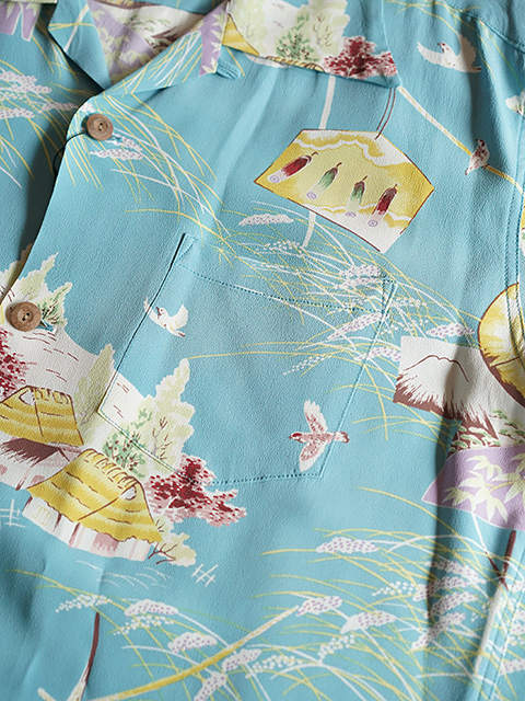 画像4: 【 SUN SURF（サンサーフ） 】　半袖アロハシャツ　S/S HAWAIIAN SHIRT　[ SCARECROW ]　[ BLUE ]