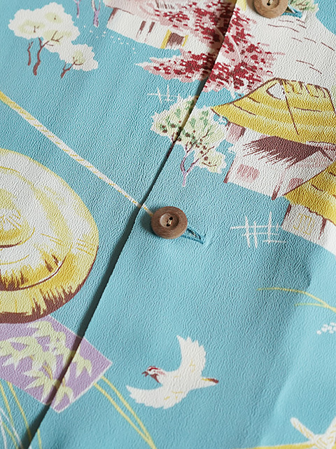 画像7: 【 SUN SURF（サンサーフ） 】　半袖アロハシャツ　S/S HAWAIIAN SHIRT　[ SCARECROW ]　[ BLUE ]