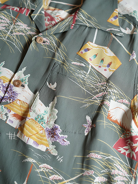 画像4: 【 SUN SURF（サンサーフ） 】　半袖アロハシャツ　S/S HAWAIIAN SHIRT　[ SCARECROW ]　[ BLACK ]