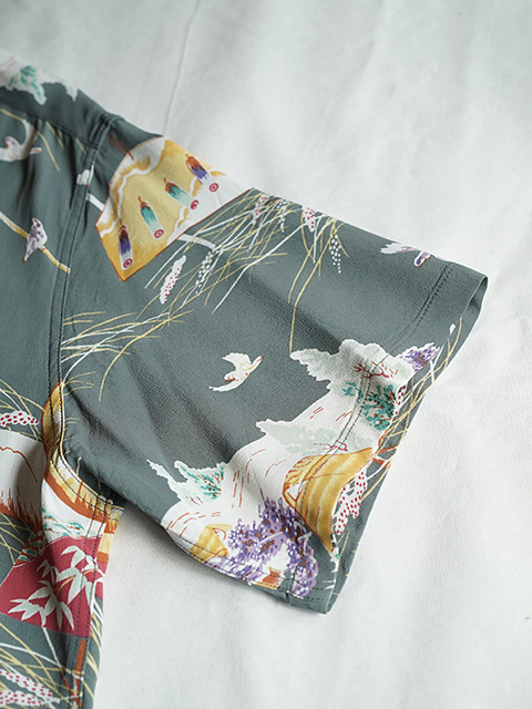 画像5: 【 SUN SURF（サンサーフ） 】　半袖アロハシャツ　S/S HAWAIIAN SHIRT　[ SCARECROW ]　[ BLACK ]