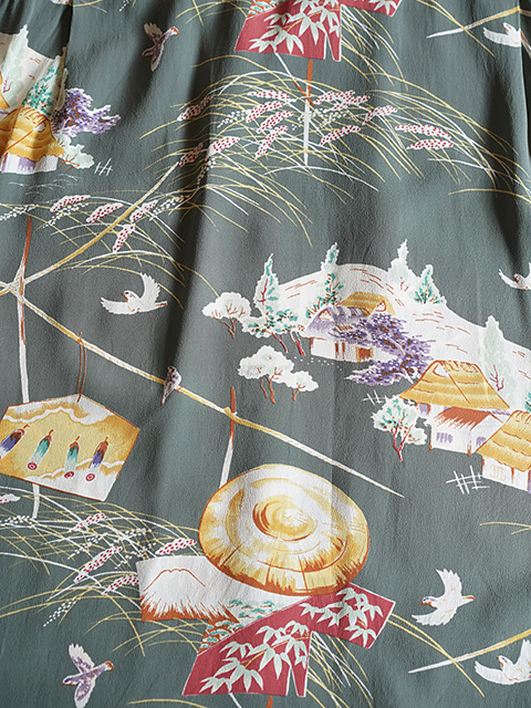 画像6: 【 SUN SURF（サンサーフ） 】　半袖アロハシャツ　S/S HAWAIIAN SHIRT　[ SCARECROW ]　[ BLACK ]