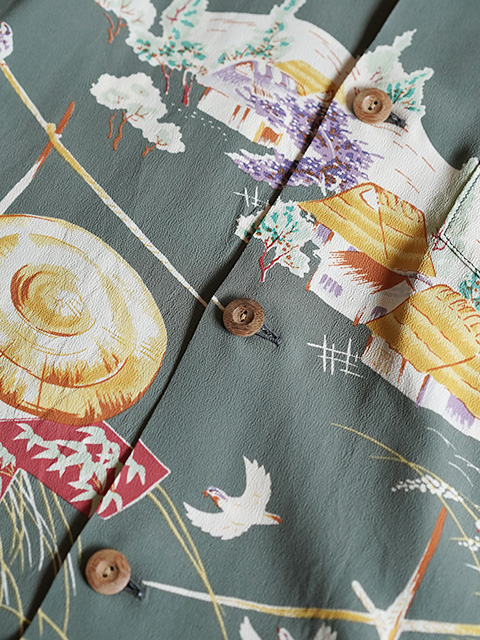 画像7: 【 SUN SURF（サンサーフ） 】　半袖アロハシャツ　S/S HAWAIIAN SHIRT　[ SCARECROW ]　[ BLACK ]