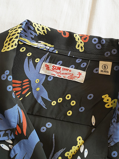 画像8: 【 SUN SURF（サンサーフ） 】　半袖アロハシャツ　S/S HAWAIIAN SHIRT　[ TROPICAL FISH ]　[ BLACK ]