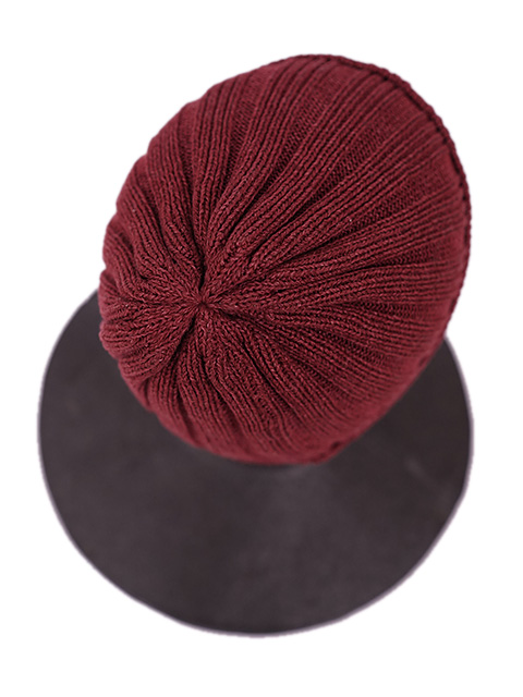 画像2: 【 TONNY CAP（トニーキャップ） 】COTTON WATCH CAP [ WINE ] [ Made In Japan ] 【 メール便可 】