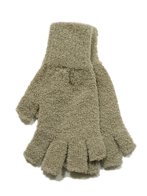 画像1: 【 TONNY GLOVES（トニーグローブ） 】Fingerless Glove [ BEIGE ] [ Made In Japan ] 【 メール便可 】