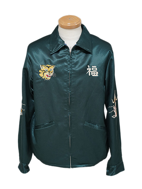 画像4: 【 TAILOR東洋（テーラートウヨウ） 】 サテンベトジャン [ Mid 1960s Style Satin Vietnam Jacket ] [ VIET-NAM MAP ] [ GREEN ]