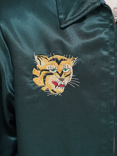 画像7: 【 TAILOR東洋（テーラートウヨウ） 】 サテンベトジャン [ Mid 1960s Style Satin Vietnam Jacket ] [ VIET-NAM MAP ] [ GREEN ]