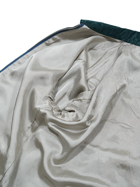 画像13: 【 TAILOR東洋（テーラートウヨウ） 】 サテンベトジャン [ Mid 1960s Style Satin Vietnam Jacket ] [ VIET-NAM MAP ] [ GREEN ]