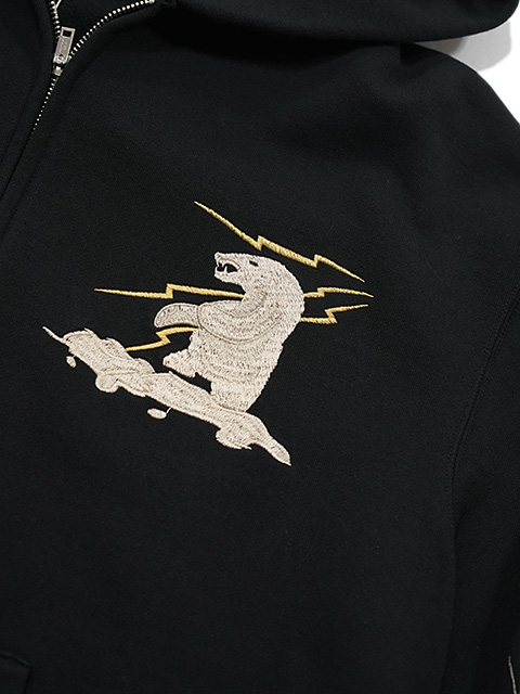 画像4: 【 TAILOR TOYO(テーラー東洋） 】 スカパーカー  [ SUKA ZIP PARKA EMBROIDERED ] [ ALASKA ] [ BLACK ]