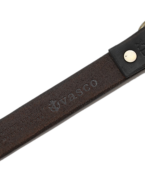 画像4: 【 vasco（ヴァスコ） 】　レザーリングベルト　[ Leather Ring Belt Narrow ] [ BLACK ]