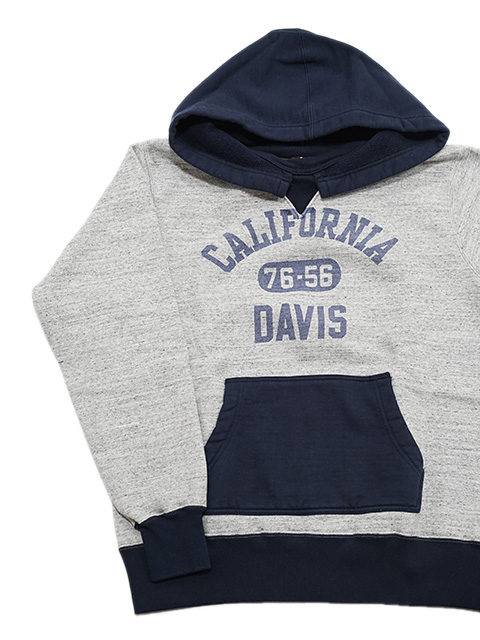 画像3: 【 WhitesVille（ホワイツビル） 】 後付けパーカー  [ ATTACHED HOOD PARKA ] [ CALIFORNIA DAVIS ] [ Gray x Navy ]