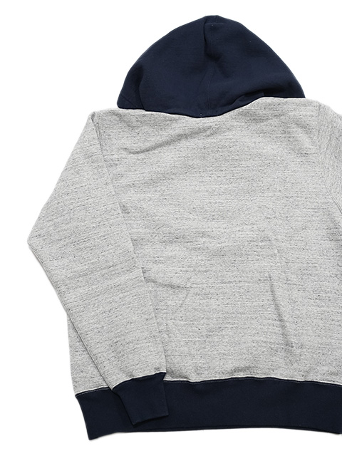 画像4: 【 WhitesVille（ホワイツビル） 】 後付けパーカー  [ ATTACHED HOOD PARKA ] [ CALIFORNIA DAVIS ] [ Gray x Navy ]