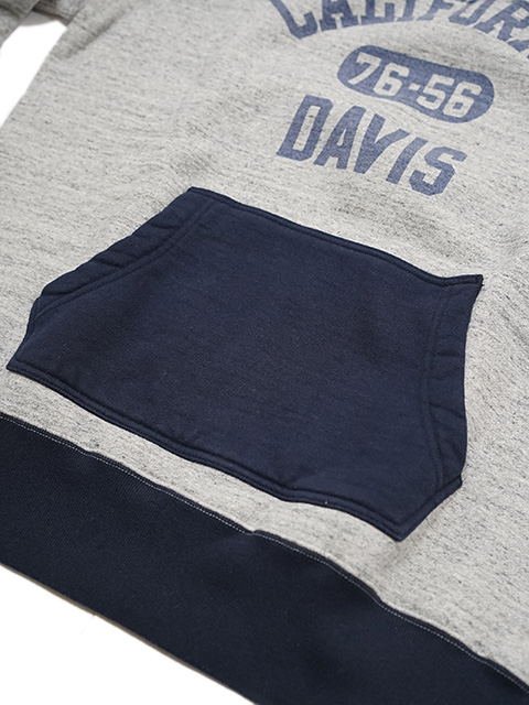 画像8: 【 WhitesVille（ホワイツビル） 】 後付けパーカー  [ ATTACHED HOOD PARKA ] [ CALIFORNIA DAVIS ] [ Gray x Navy ]